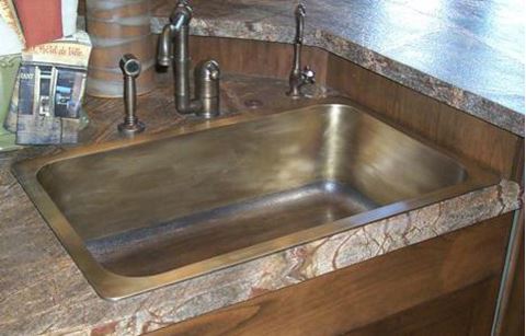 Cast Bronze Kitchen Sink - 32"