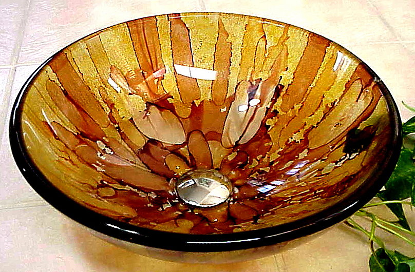 Picture of Amber Aura Vessel Sink