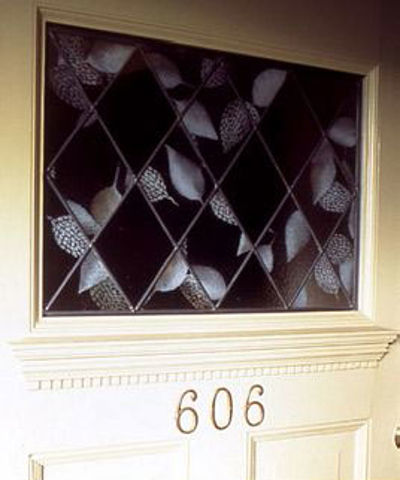 Custom Crafted Glass Door Panel