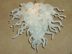 Picture of Blown Glass Chandelier | Ice
