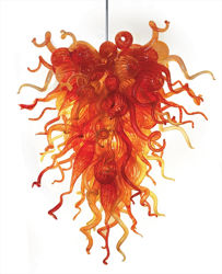 Picture of Blown Glass Chandelier | Ember Glow
