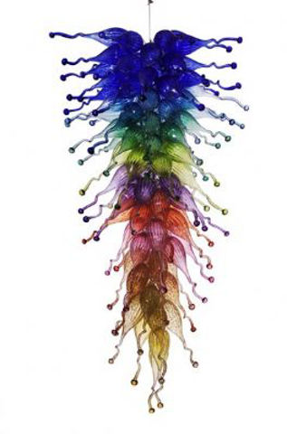 Blown Glass Chandelier | Exotic Rainbow