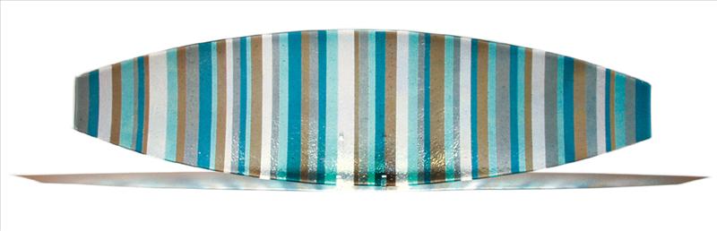 Picture of Blue and Tan Italian Line Canoe Platter