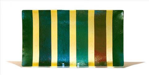 Green and Yellow Line Platter