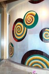 Picture of Mosaic Wall with Spirals