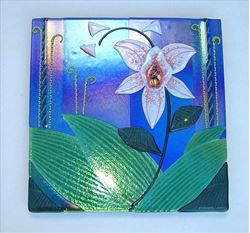 Picture of Glass Orchid Panel