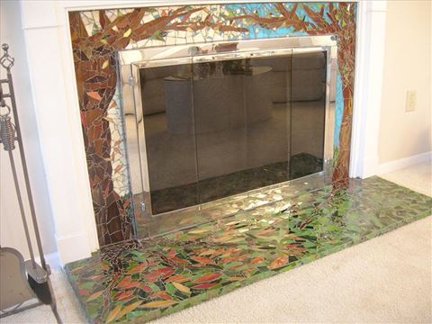 Enchanted Forest Fireplace Surround
