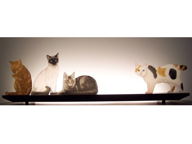 Picture of Mere Cats Glasscape Lighting Sculpture