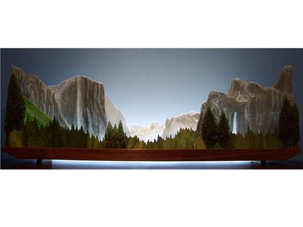 Picture of Yosemite Valley Glasscape Lighting Sculpture