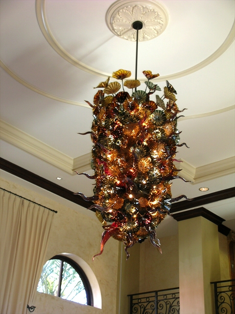 Picture of Blown Glass Chandelier | Naples Bay