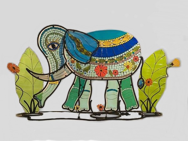 Picture of Bella Elephant Fused Glass Sculpture