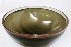 Blown Glass Sink | Light Olive Bronze