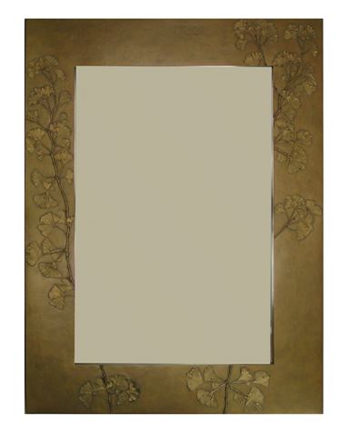 Ginkgo Branch Handcrafted Rectangle Mirror