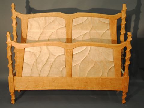 Carved Bed Queen Size