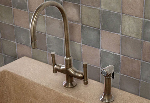 Sonoma Forge | Kitchen Faucet | Cuvee with Side Spray | Deck Mount