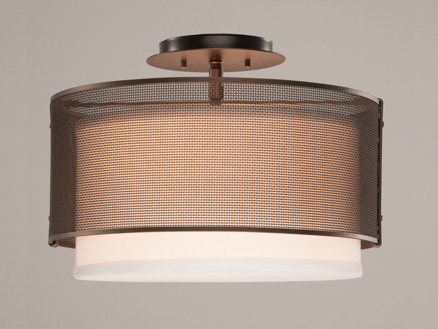 Picture of Semi-Flush Mounted Ceiling Light | Uptown Mesh