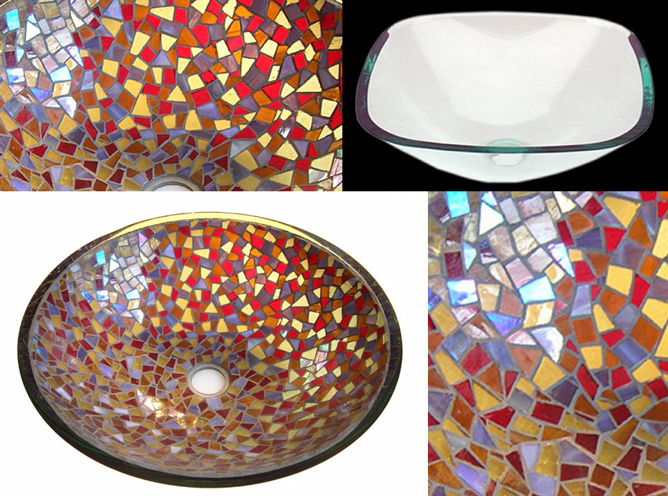 Picture of Cathedral Glass Mosaic Sink