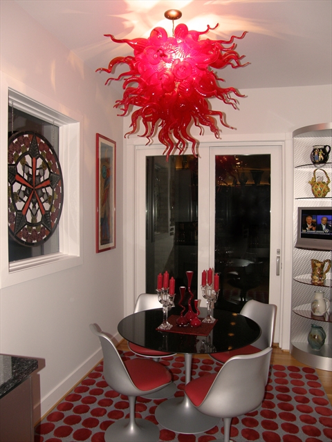 Picture of Blown Glass Chandelier | Hot Tamale