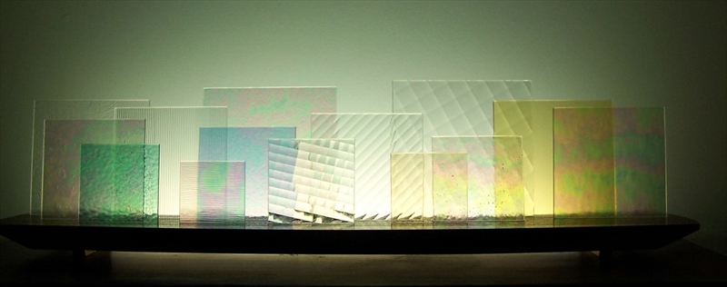 Picture of Square Ice Glasscape Lighting Sculpture