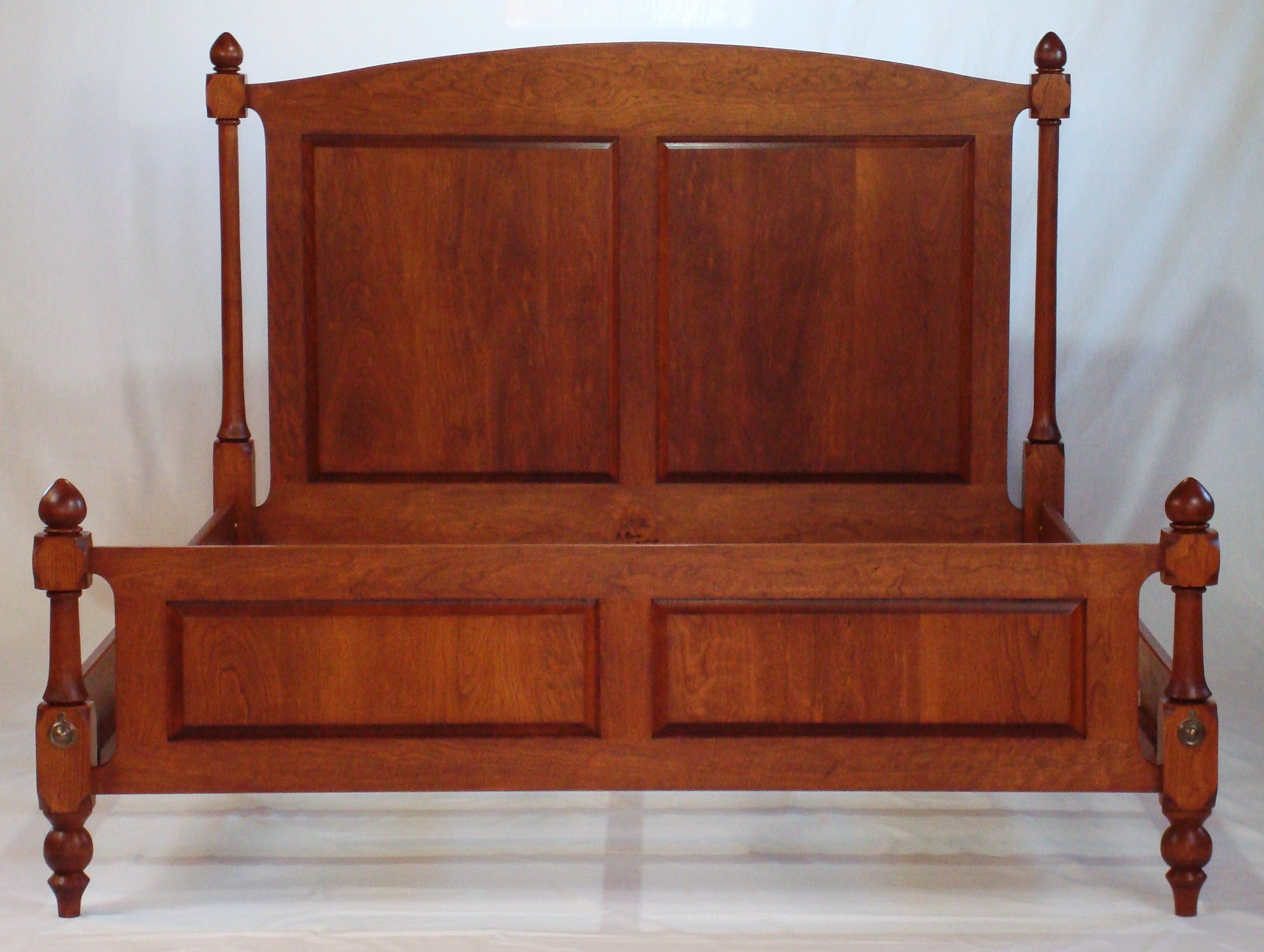 Picture of Cherry Four Post Spindle Bed