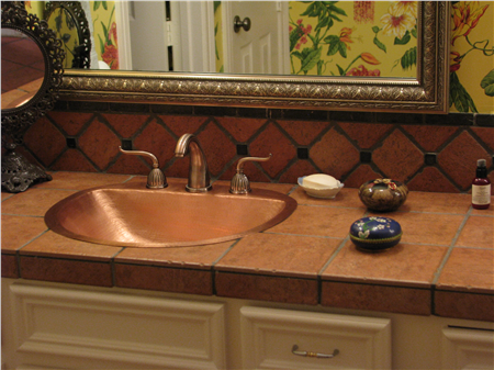 19" Durango Copper Bathroom Sink by SoLuna