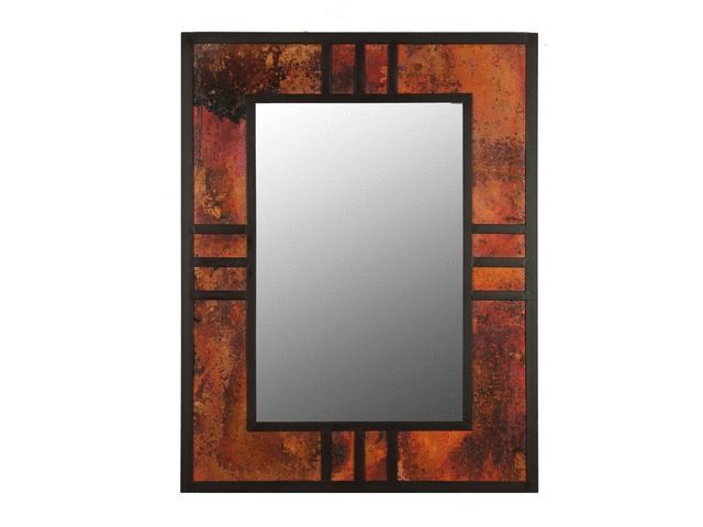 Mission Style Copper Mirror Frame, Mission Style Vanity Mirrors