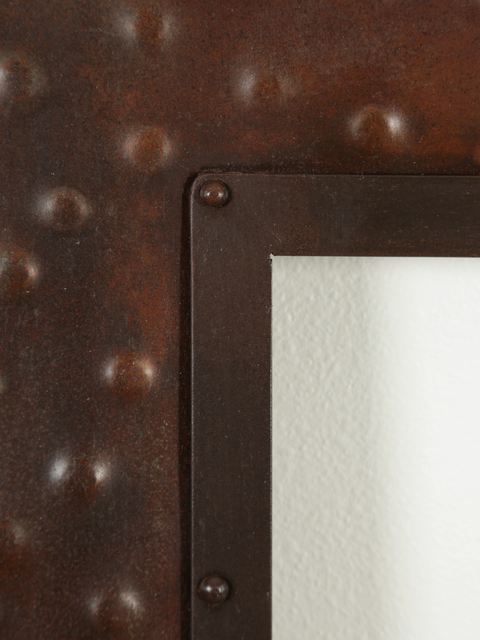 Picture of Extra Large Rectangular Hammered Metal Mirror