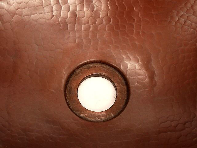 17" Rectangular Ovoid Copper Vessel Sink by SoLuna