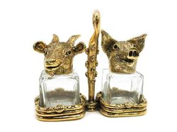 Pig and Goat Salt and Pepper Shakers Set