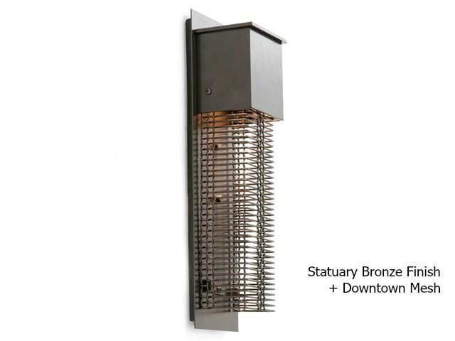 Picture of Short Square Mesh Outdoor Cover Sconce