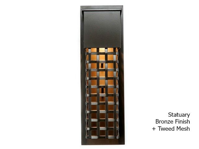 Picture of Short Square Mesh Outdoor Cover Sconce