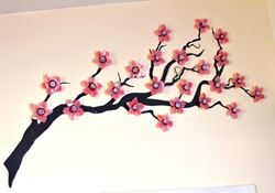 Cherry Blossoms Wall Sculpture