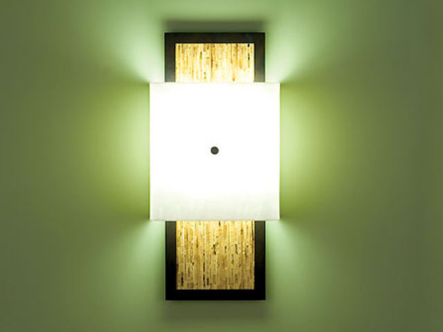 Picture of Wall Sconce | Windows White on Sorghum