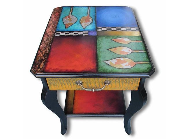 Picture of Hand Painted Side Table 2