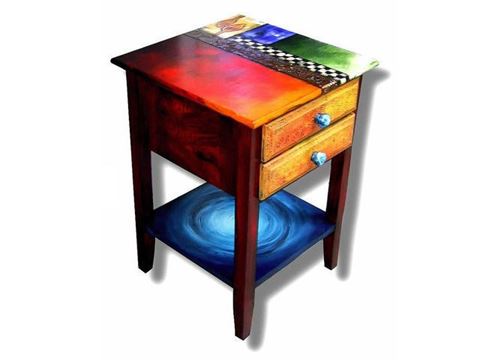 Hand Painted End Table 4
