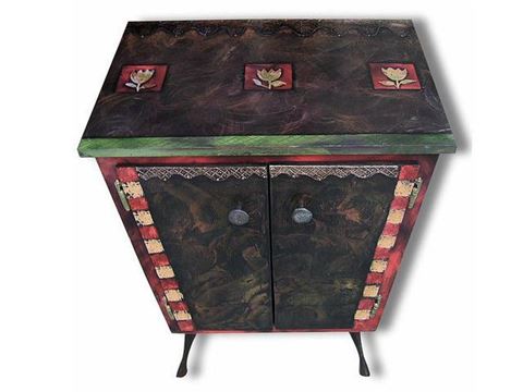 Hand Painted Cabinet 2