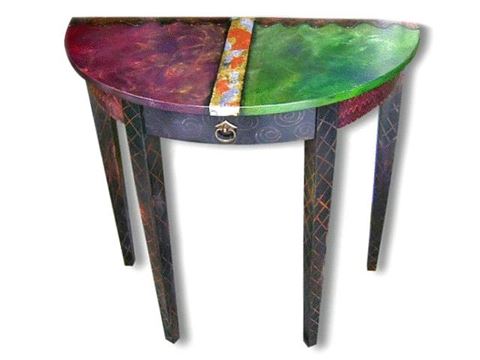 Hand Painted Console Table 2