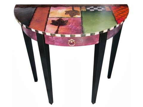 Hand Painted Console Table 1