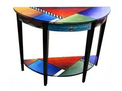 Hand Painted Console Table 3