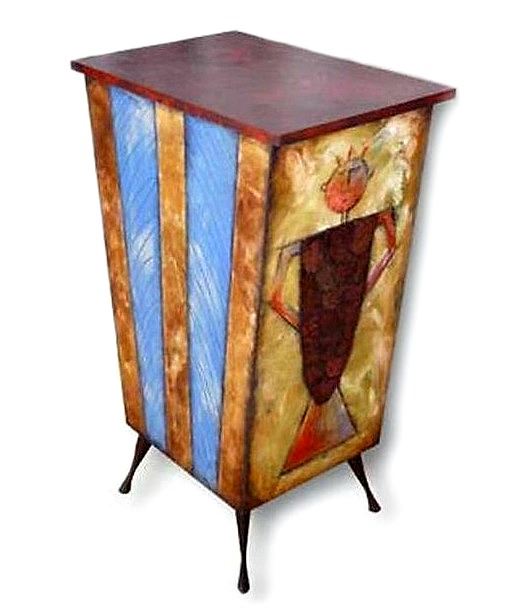Picture of Tall Hand Painted Cabinet 3