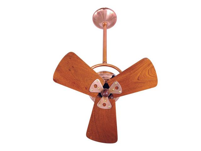 Bianca Ceiling Fan In Polished Copper Crafted