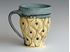 Picture of Small Carved Stoneware Mug