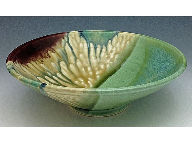 Picture of Watercolor Low Serving Bowl