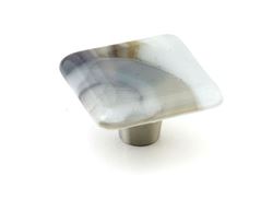 Shell Glass Cabinet Knobs - 3 color options