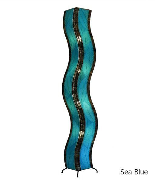 Unique Floor Lamp Wave Artisan Crafted, Standard Floor Lamp Shade Sizes Philippines
