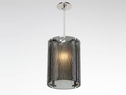 Picture of Pendant Light | Oversized Textured Glass | 16"