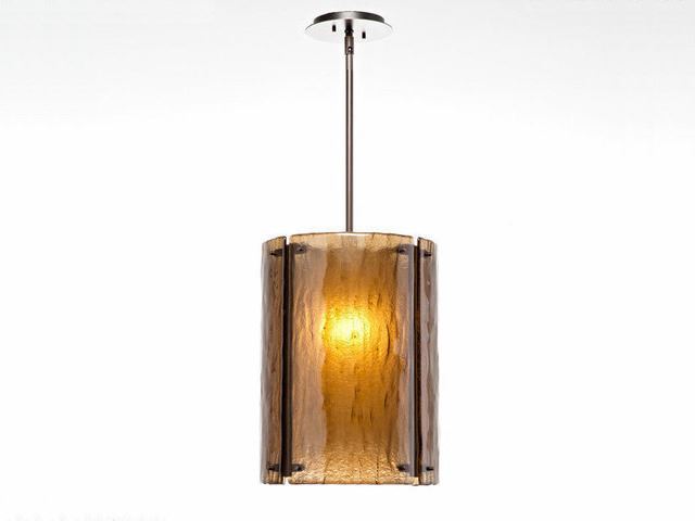 Picture of Pendant Light | Oversized Textured Glass | 16"