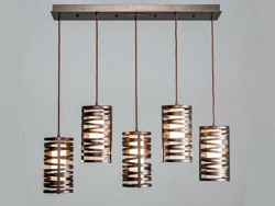 Picture of Linear Chandelier | Tempest | 5 pc