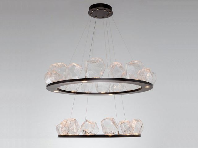 Picture of Ring Chandelier | Two Tier | Gem