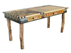 Picture of Hand Painted Desk | Wilderness